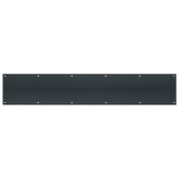 Tell Manufacturing DT101949 Door Kick Plate, 30 in L, 6 in W, 0.05 ga Gauge, Matte Black